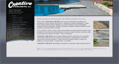 Desktop Screenshot of 1creativeconcrete.com
